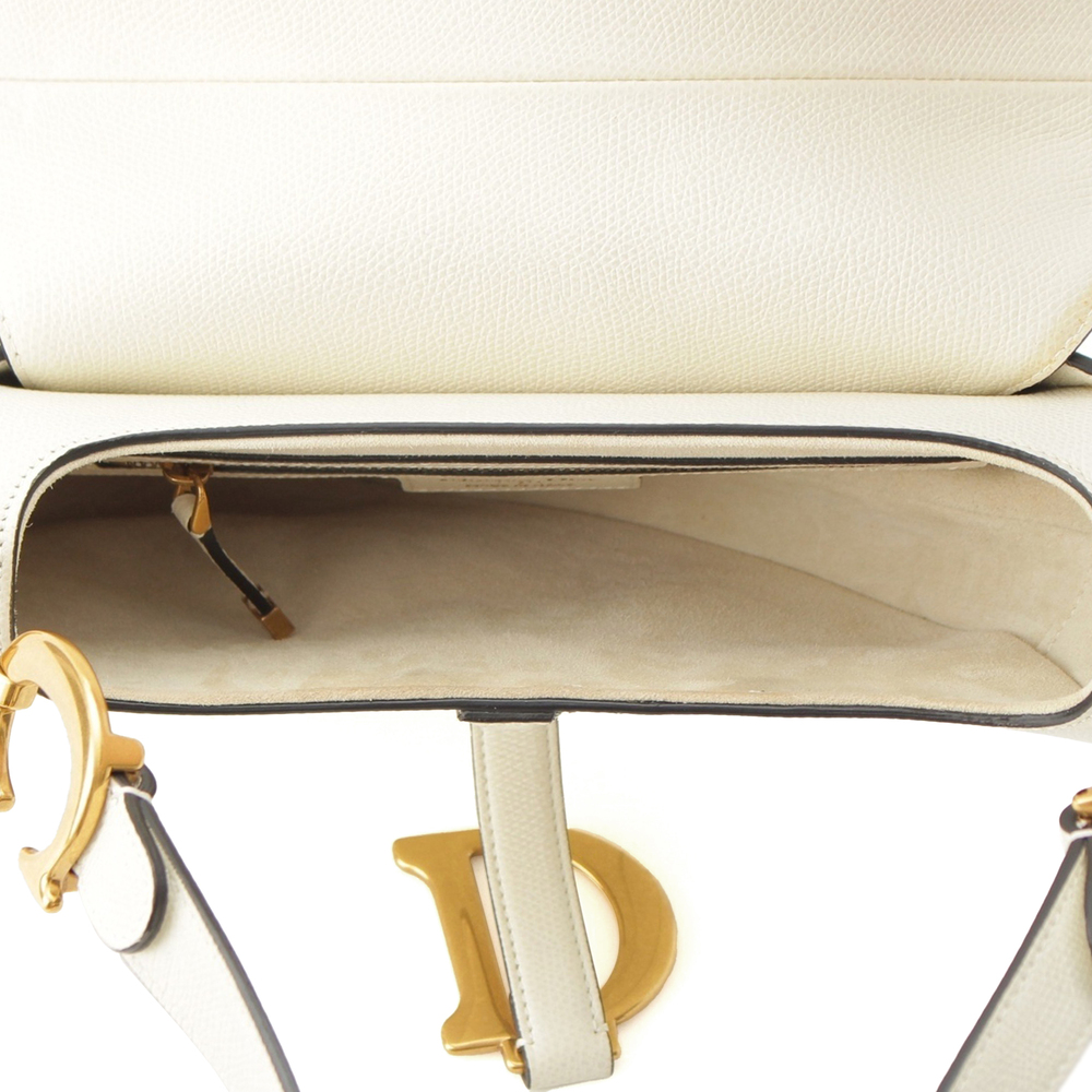 Pre-Loved Dior Grained Calfskin Saddle Bag - Picture 4 of 12